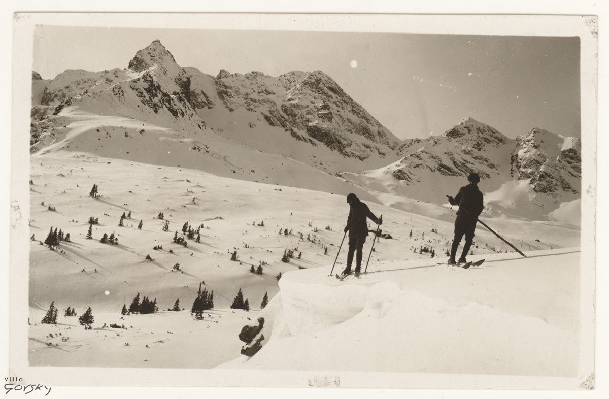  Skiers at Hala Gasienicowa 1913, Photo from the archives of the Tatra Museum